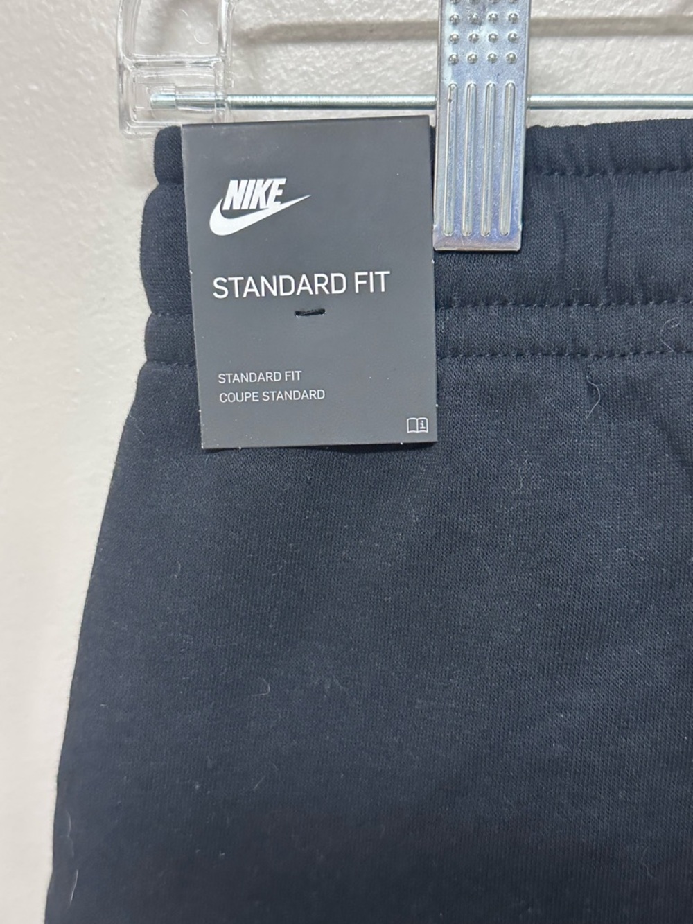 Nike Black Jogger Sweatpants with White Swoosh - Picture 4 of 4